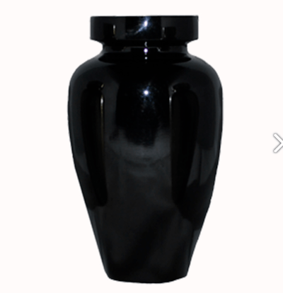 Spartan Black Cremation Urn